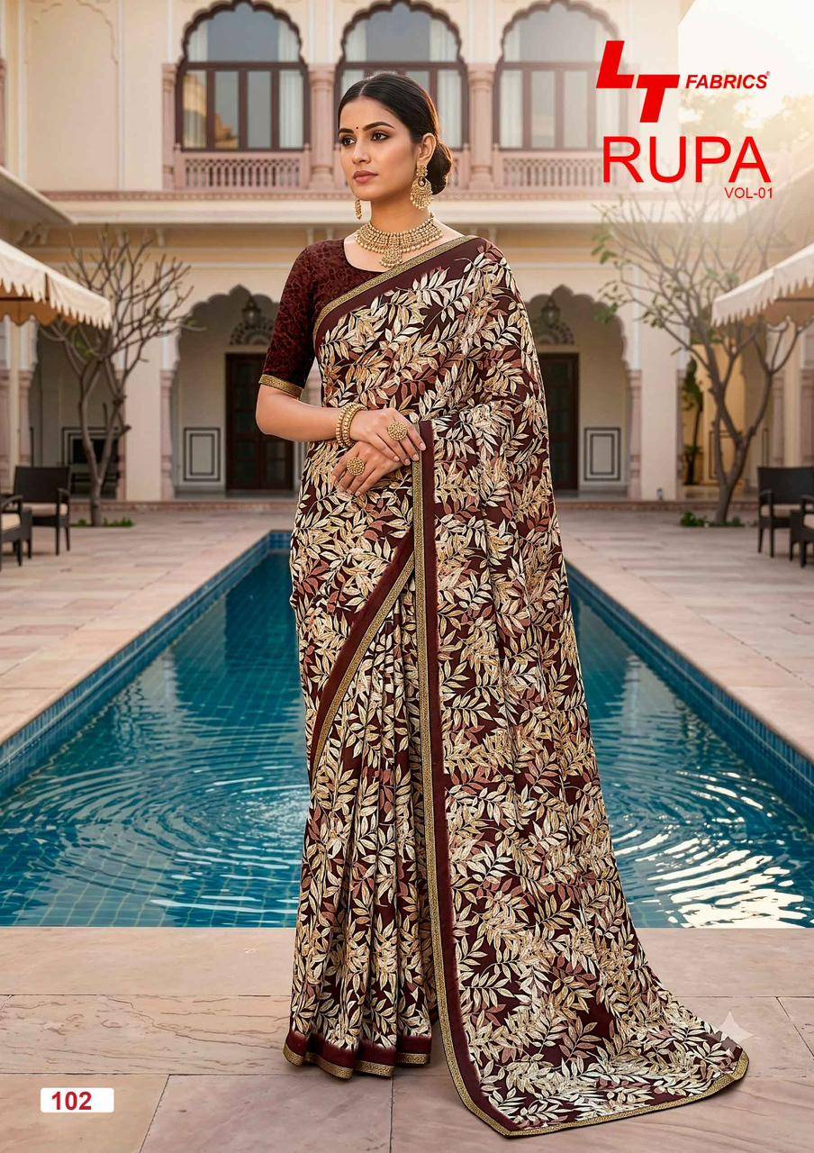 RUPA VOL- 1 By KASHVI CREATION 101 To 108 Series Indian Traditional Wear Collection Beautiful Stylish Fancy Colorful Casuals Wear Dola Silk Print Sarees At Wholesale Price